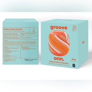 NEW Onn Medium Barrel Speaker with Bluetooth